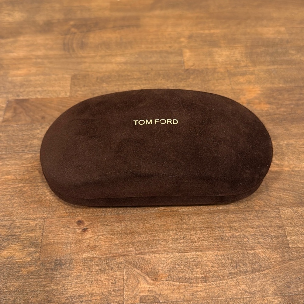 Tom Ford Brown Velvet Logo Sunglasses Glasses Case